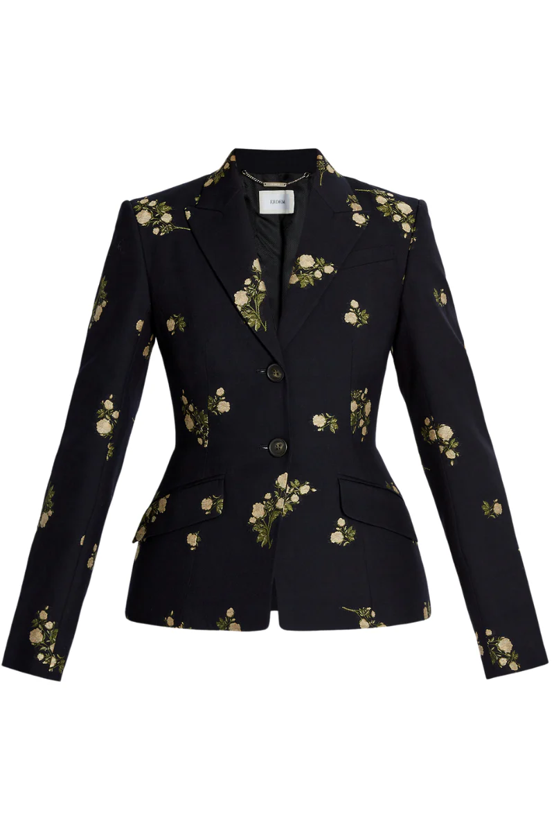 Floral Jacquard Suit - Image 8