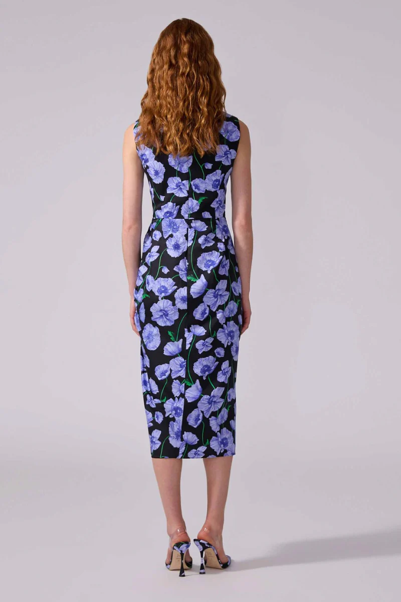 Floral-Print Dress With Drawstring - Image 3