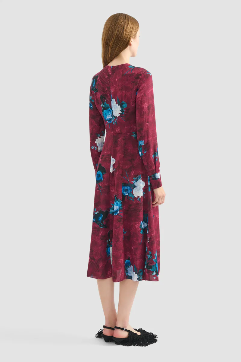 Floral Print Midi Dress - Image 4