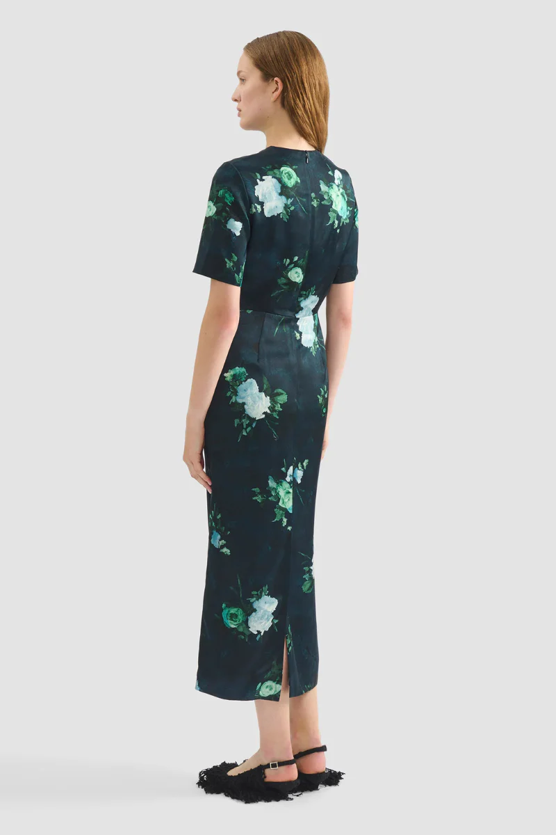 Floral Print Midi Dress - Image 4
