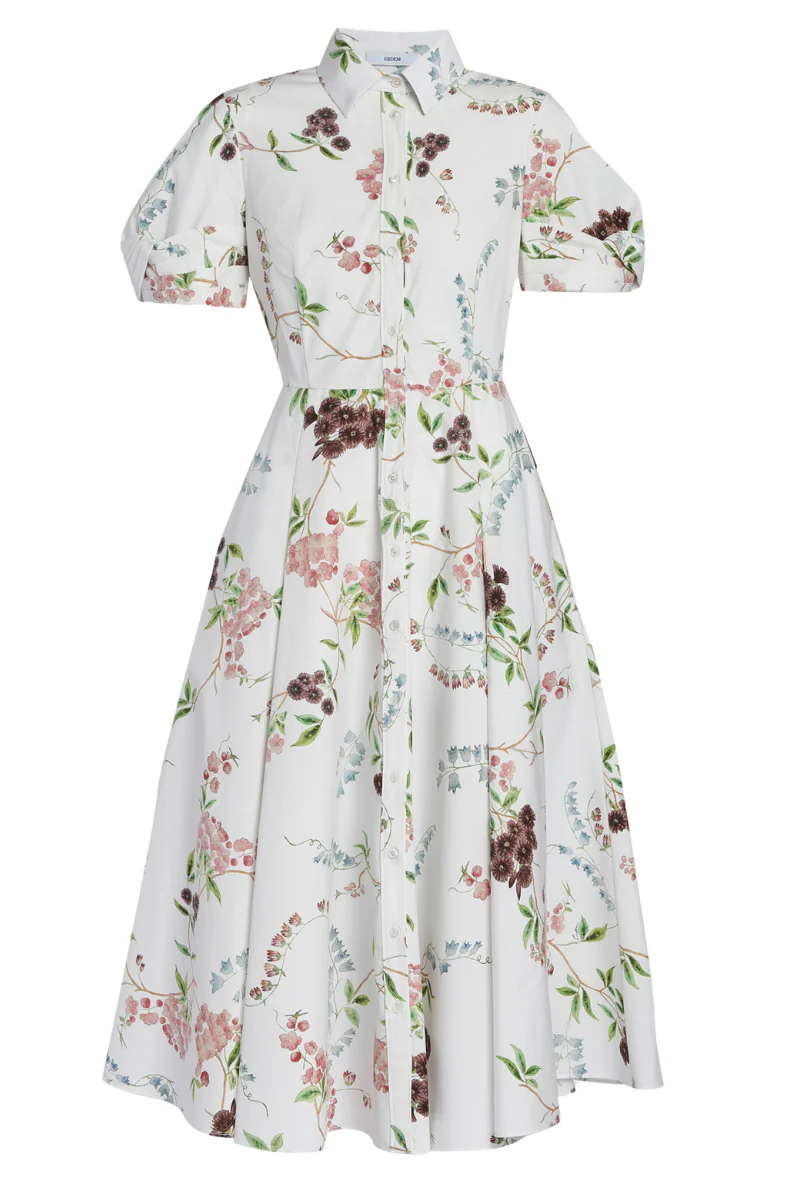 Floral Print Shirt Dress