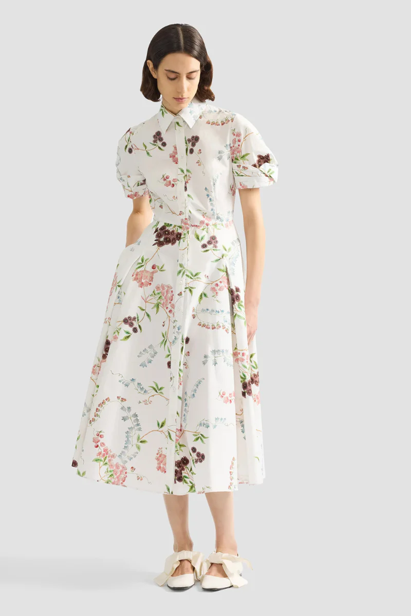 Floral Print Shirt Dress - Image 2