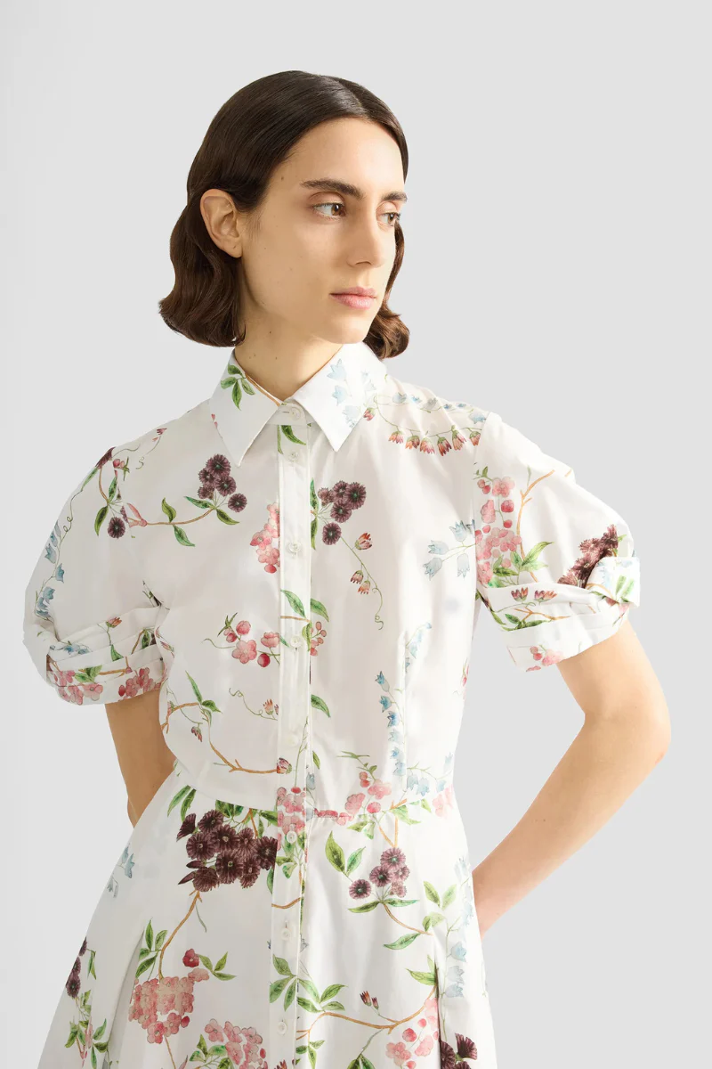Floral Print Shirt Dress - Image 3
