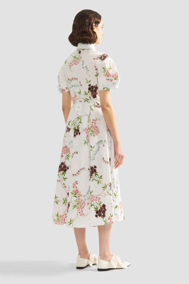 Floral Print Shirt Dress - Image 4
