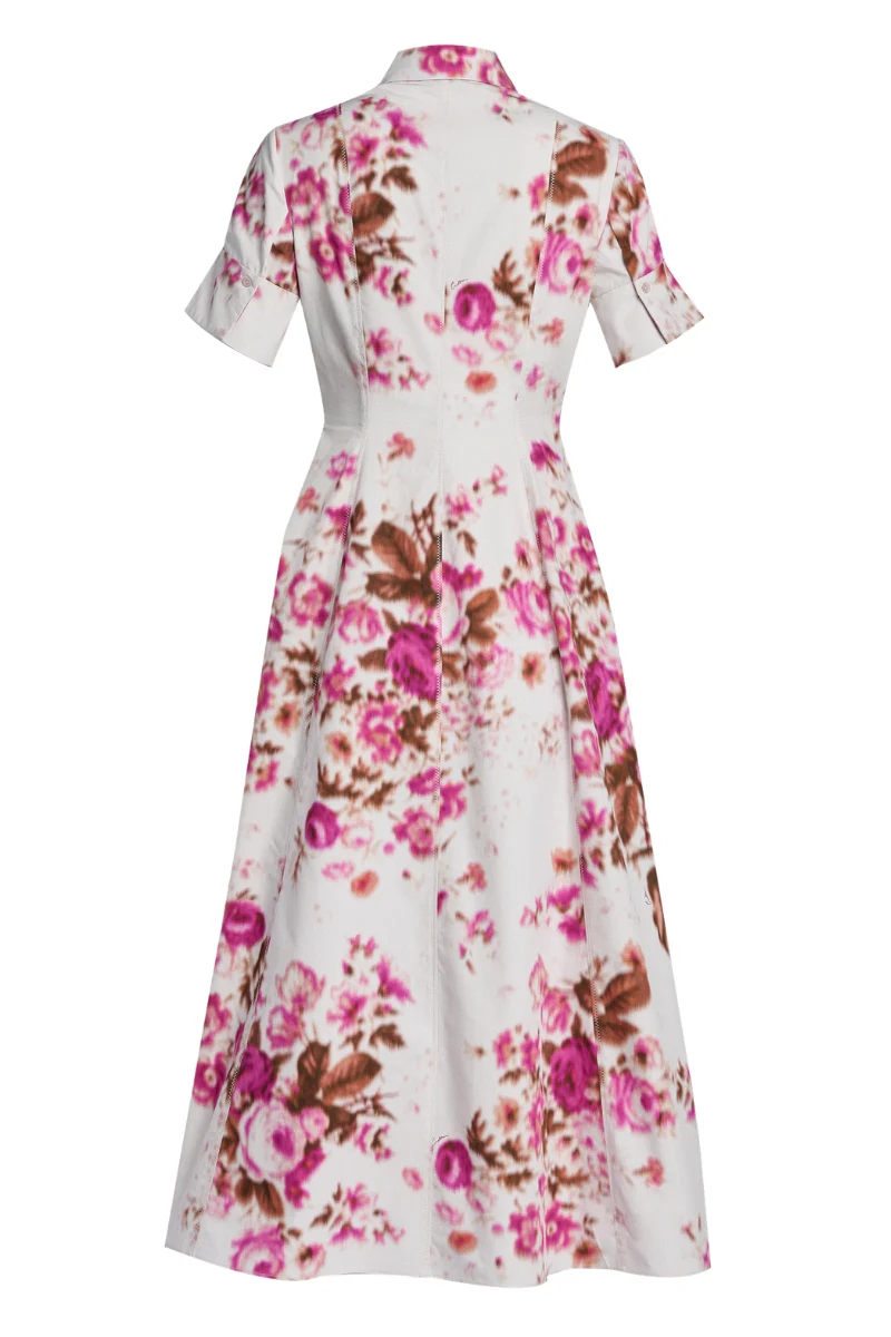 Floral Print Shirt Dress - Image 2