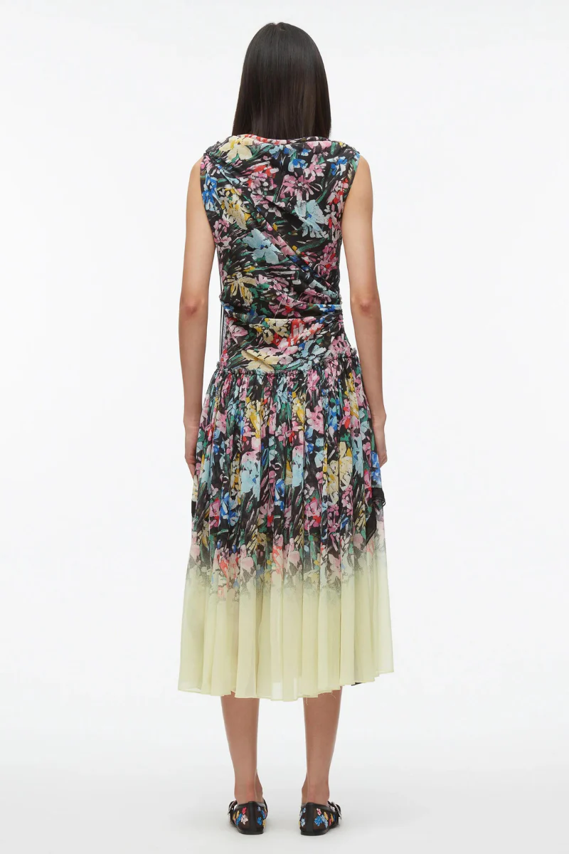 Flowerworks Dégradé Draped Dress - Image 4