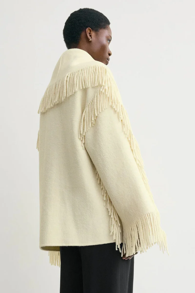Fringed Scarf Jacket - Image 4