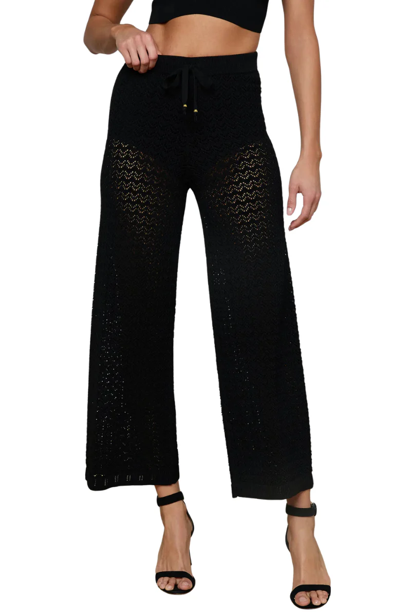 Gaelle Pointelle Knit Pant