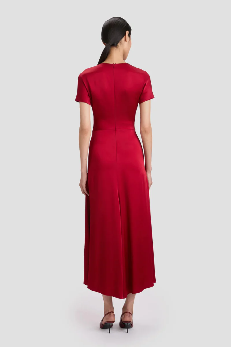 Gathered Detail T-Shirt Midi Dress - Image 4