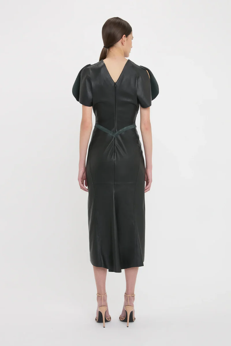 Gathered Waist Midi Dress - Image 3