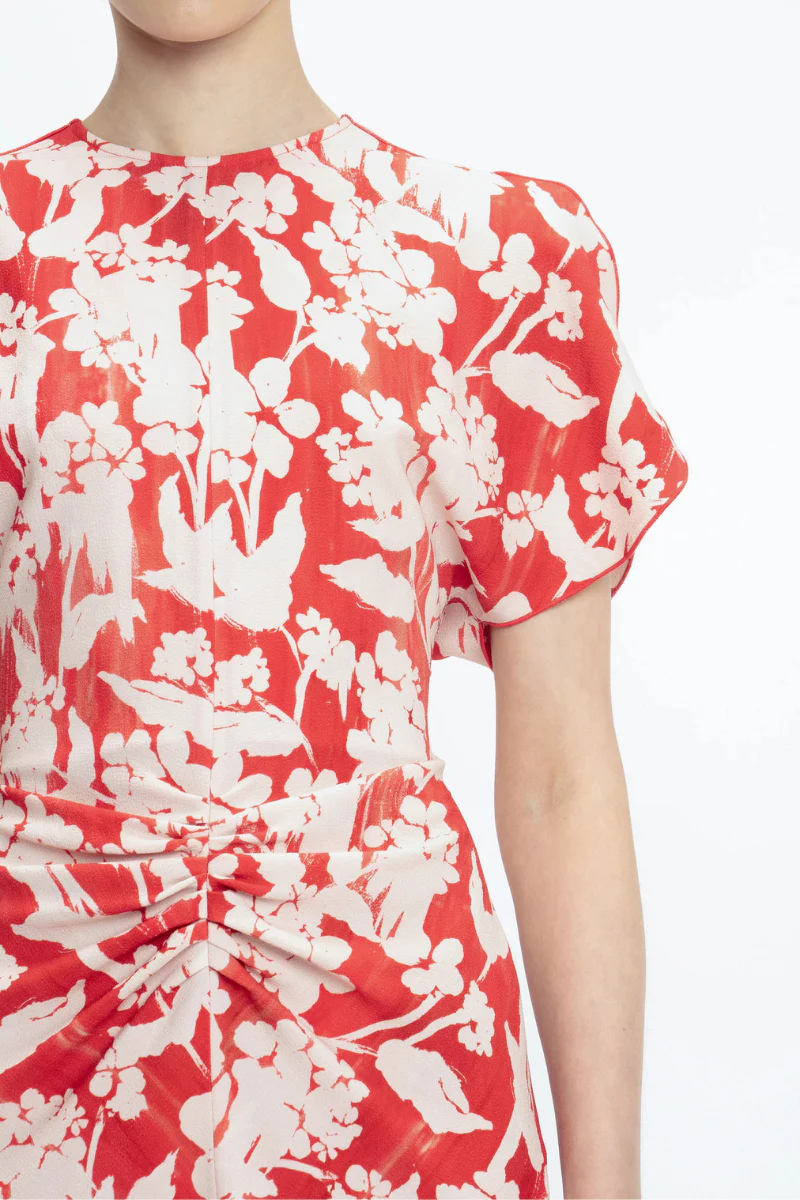 Gathered Waist Midi Dress - Image 4