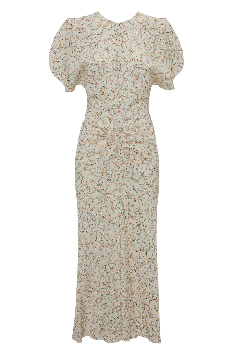 Gathered Waist Midi Dress - Image 5