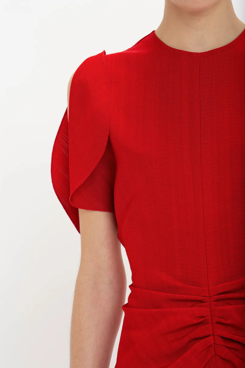 Gathered Waist Mini Dress - Image 4