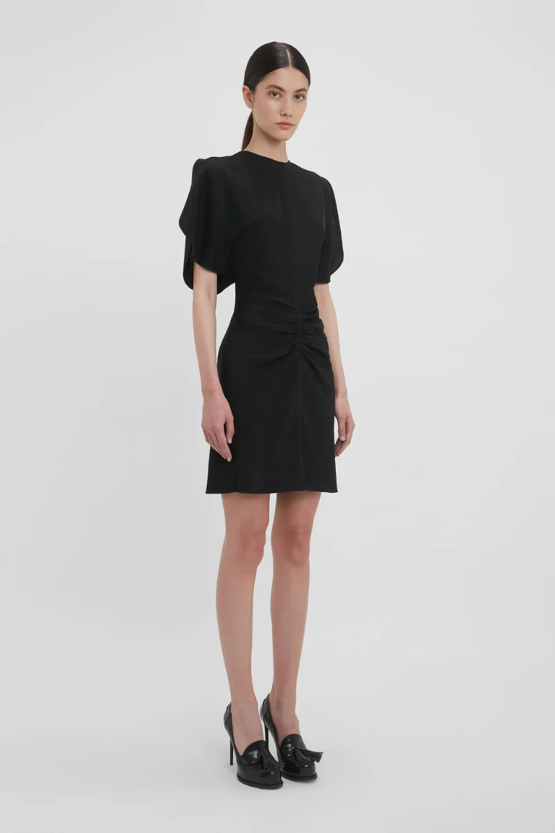 Gathered Waist Mini Dress - Image 7