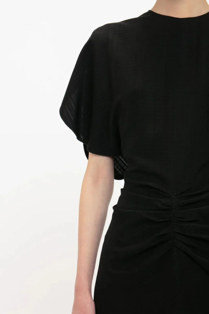 Gathered Waist Mini Dress - Image 3