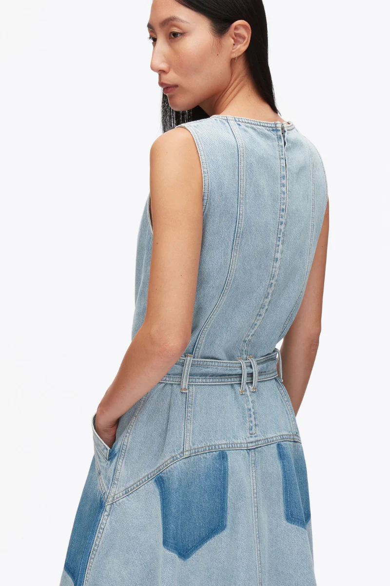 Ghost Patch Sleeveless Dress - Image 5