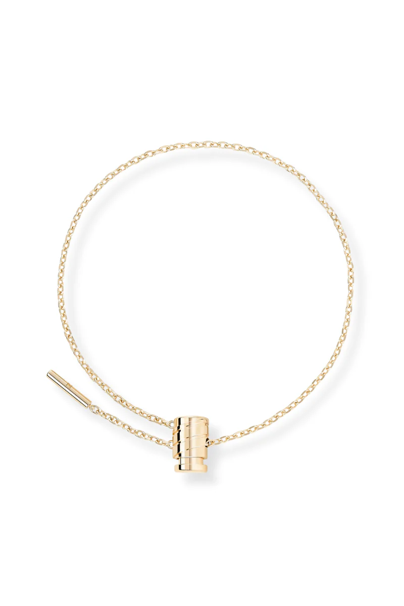 Gold Mini Latch Bracelet