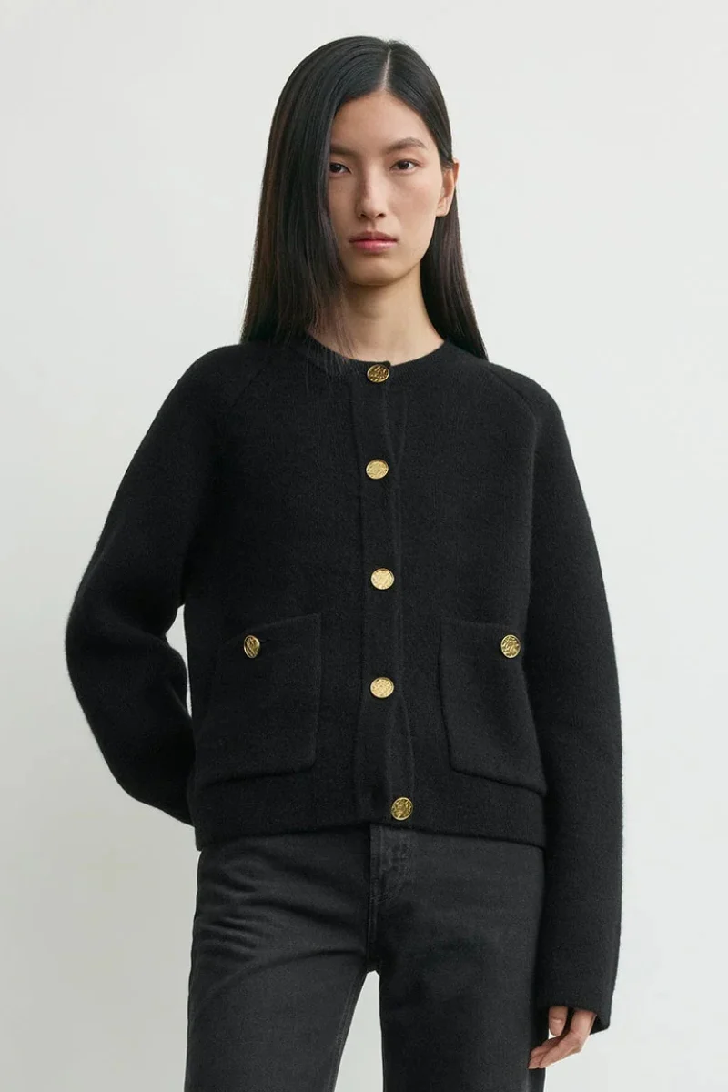 Hammered Button Cardigan - Image 6