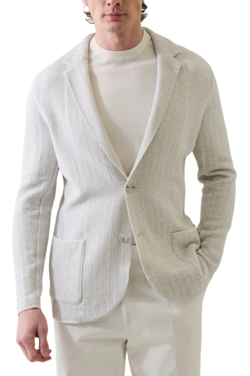 Herringbone Knit Blazer