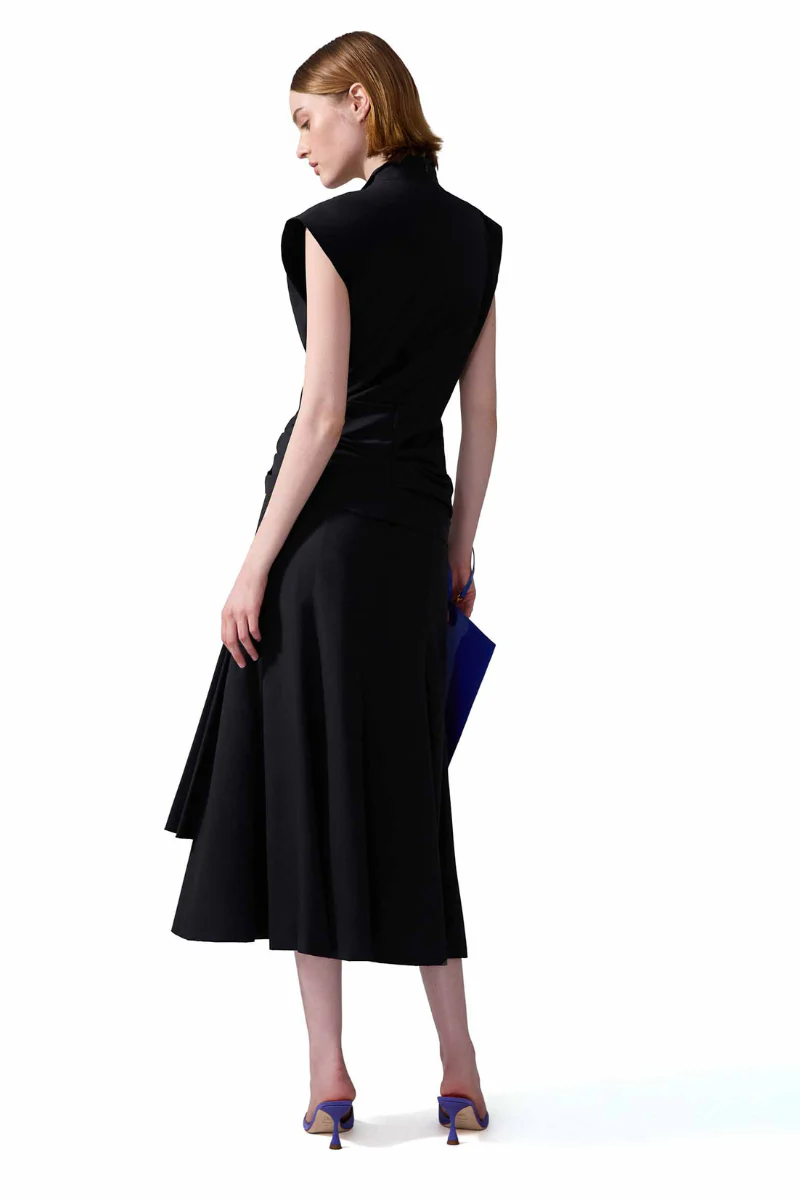 Sleeveless Wrap Dress - Image 3