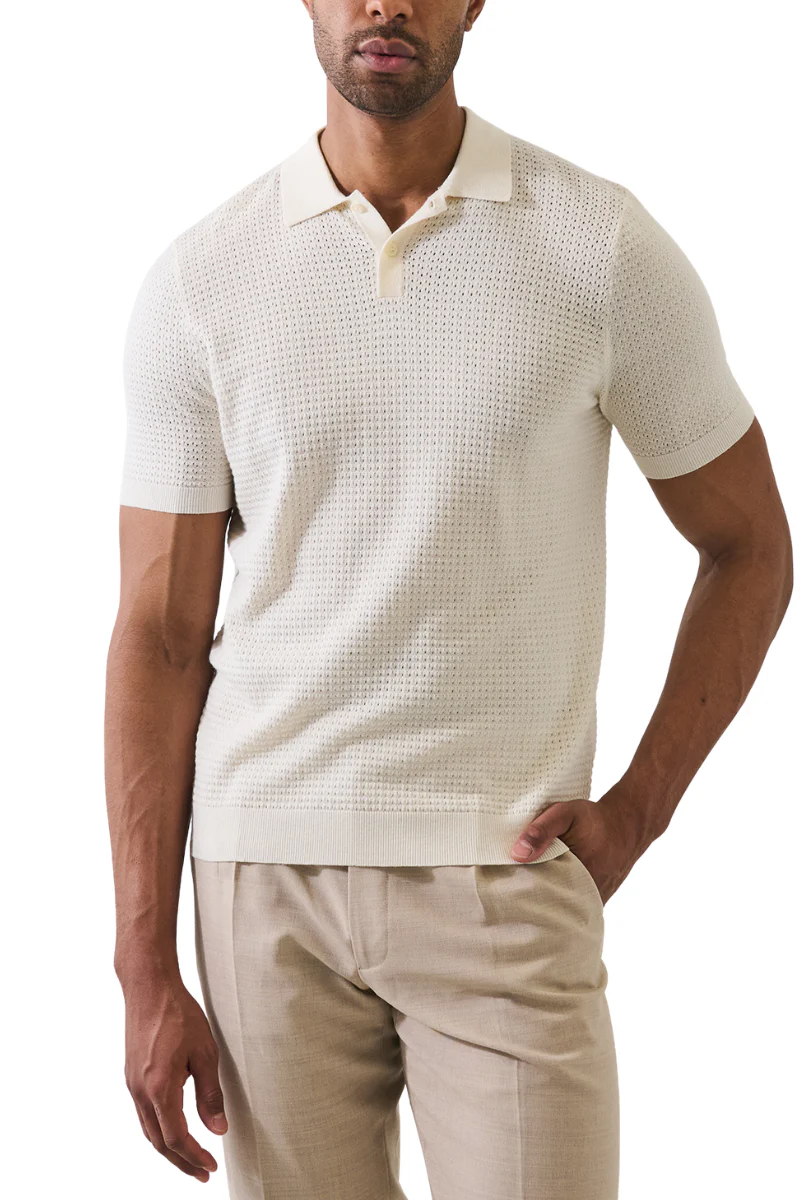 Honeycomb Stitch Polo