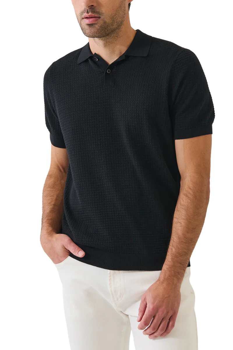 Honeycomb Stitch Polo - Image 3