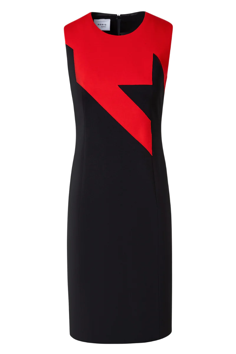 Houndstooth Intarsia Shift Dress - Image 3