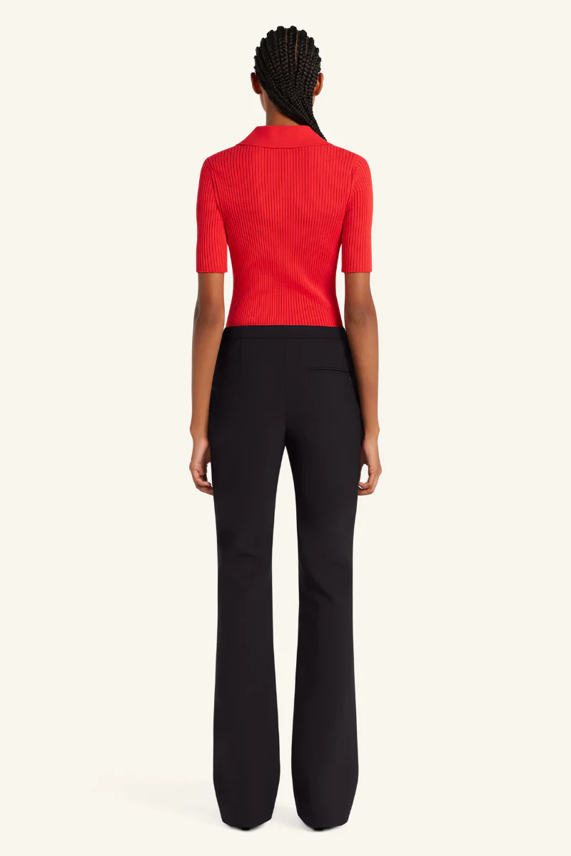 Iconic Rib Knit Polo Shirt - Image 3
