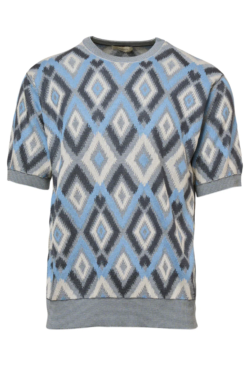 Ikat Argyle Jacquard Tee