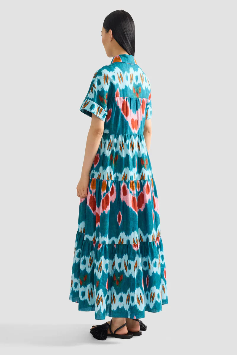 Ikat Print Shirt Dress - Image 3