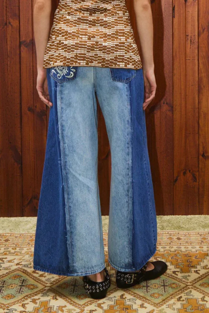 Jacones Spliced Denim Jean - Image 3