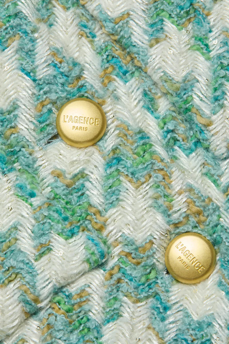 Jia Houndstooth Tweed Jacket - Image 3