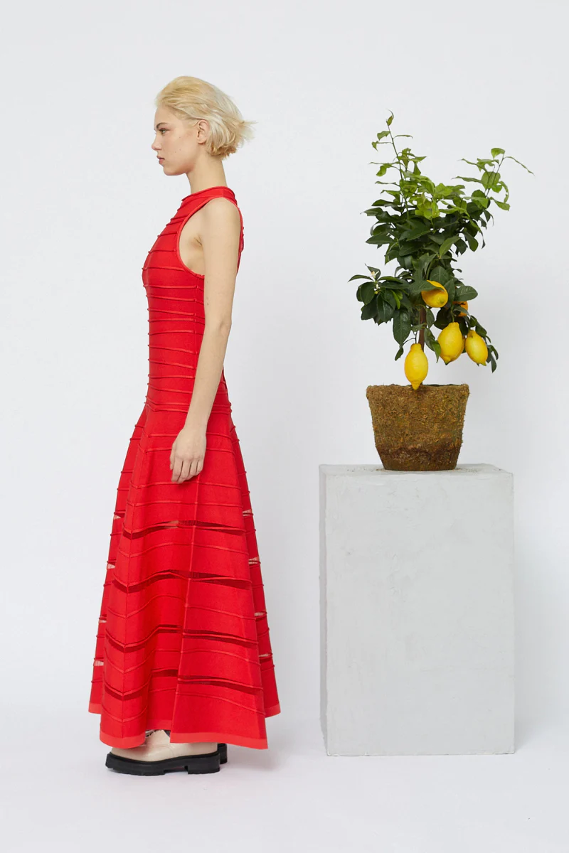 Knit Long Dress - Image 2