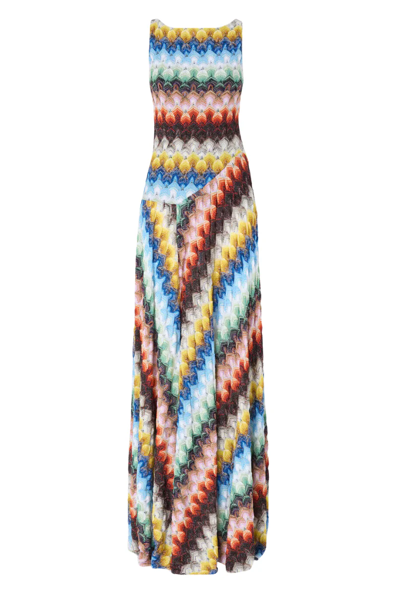 Lamé Raschel Lace Dress