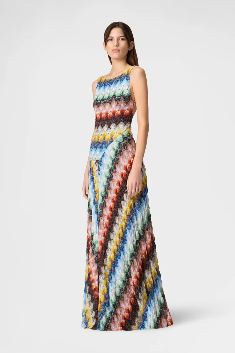 Lamé Raschel Lace Dress - Image 2
