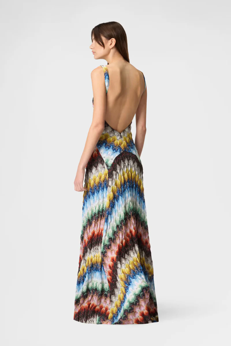 Lamé Raschel Lace Dress - Image 3
