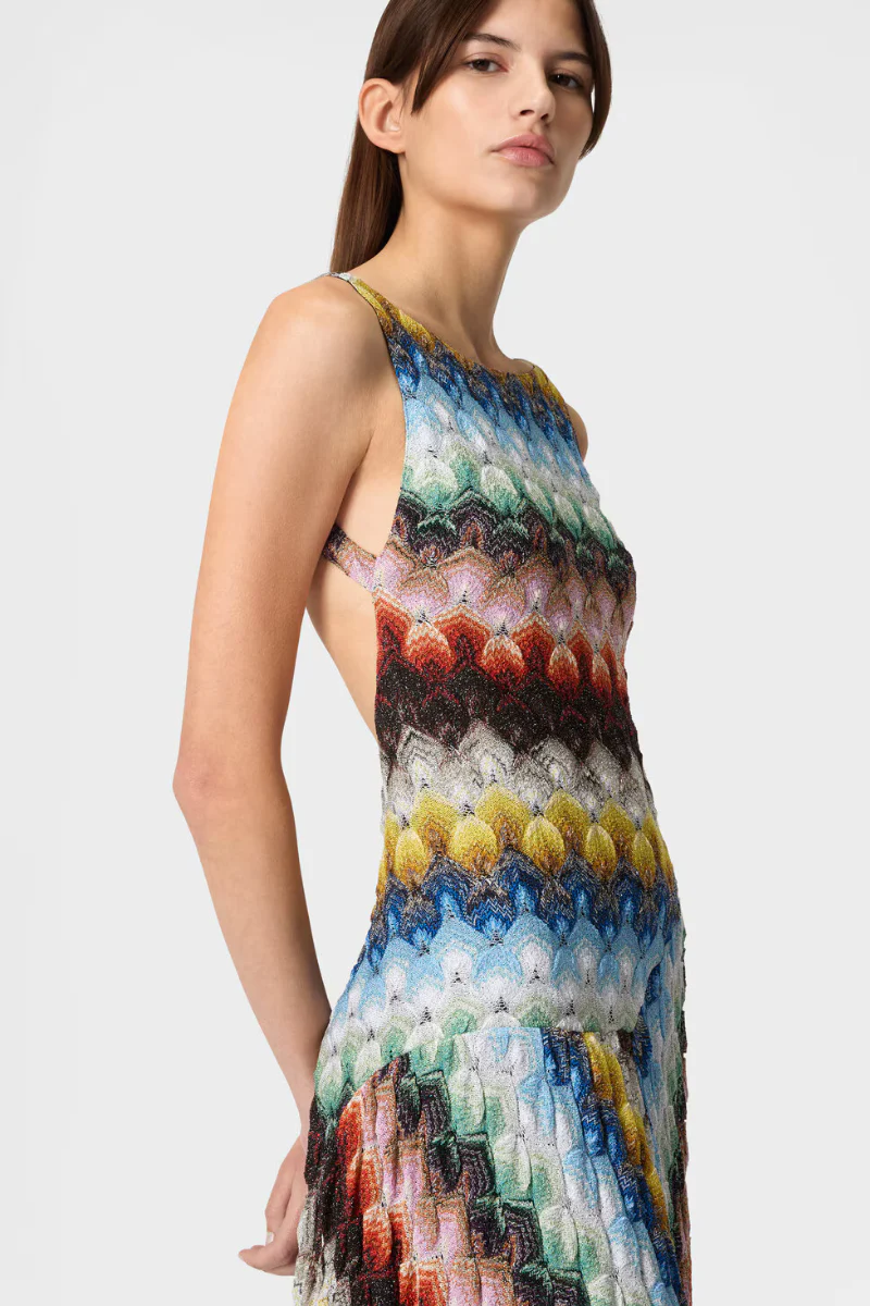 Lamé Raschel Lace Dress - Image 4