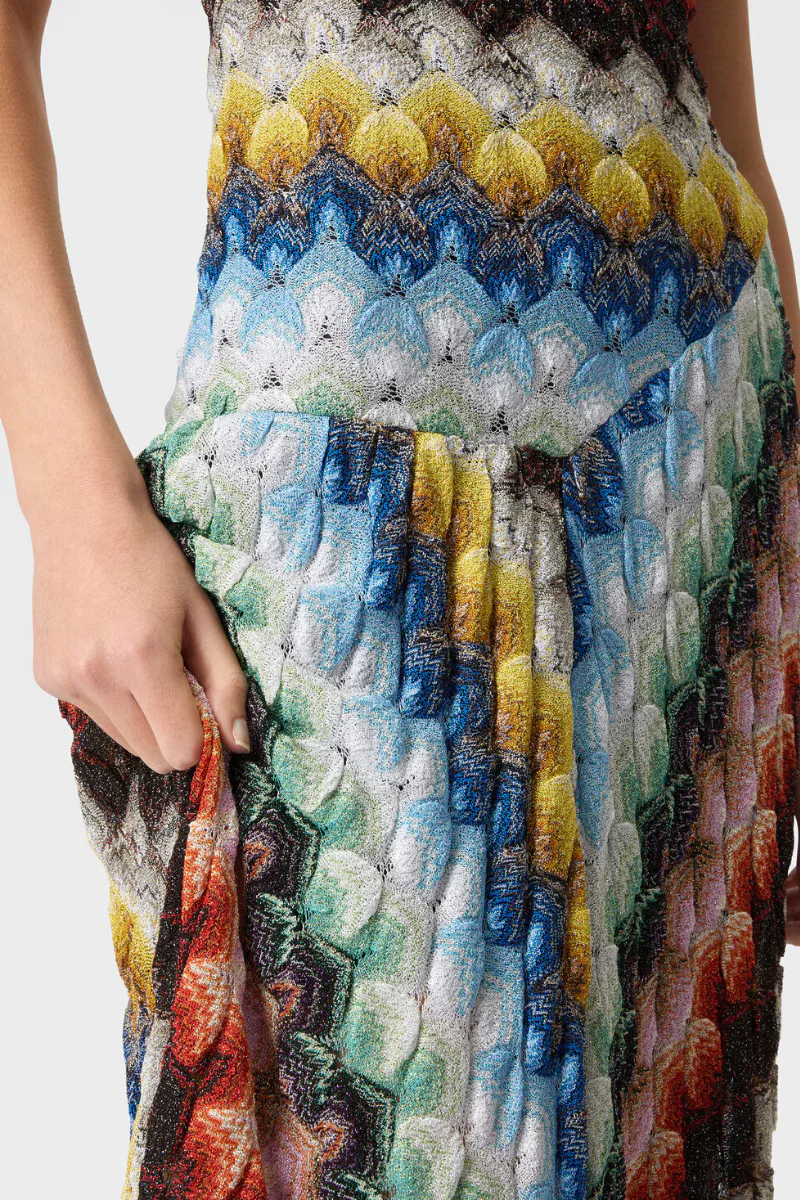 Lamé Raschel Lace Dress - Image 5