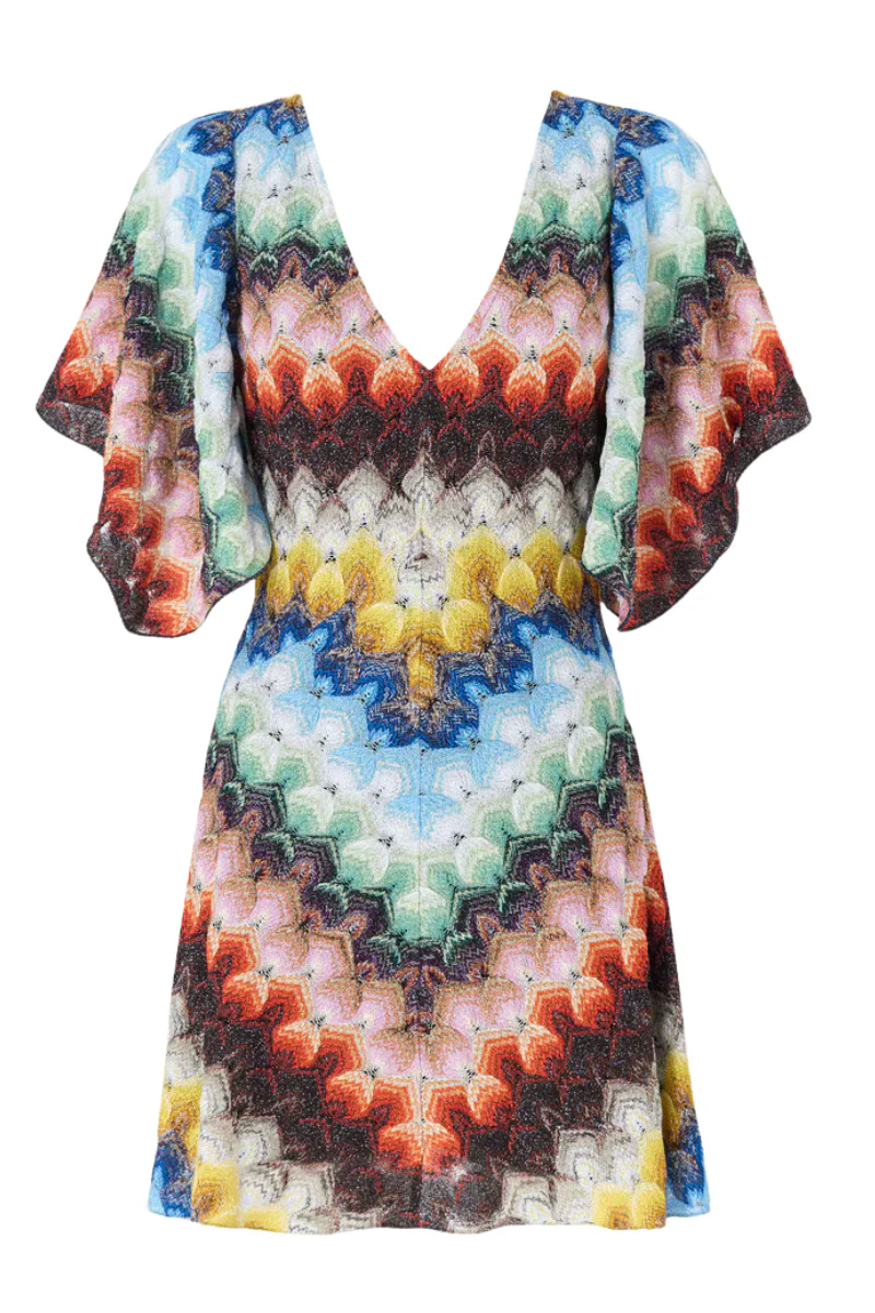 Lamé Raschel Lace Dress