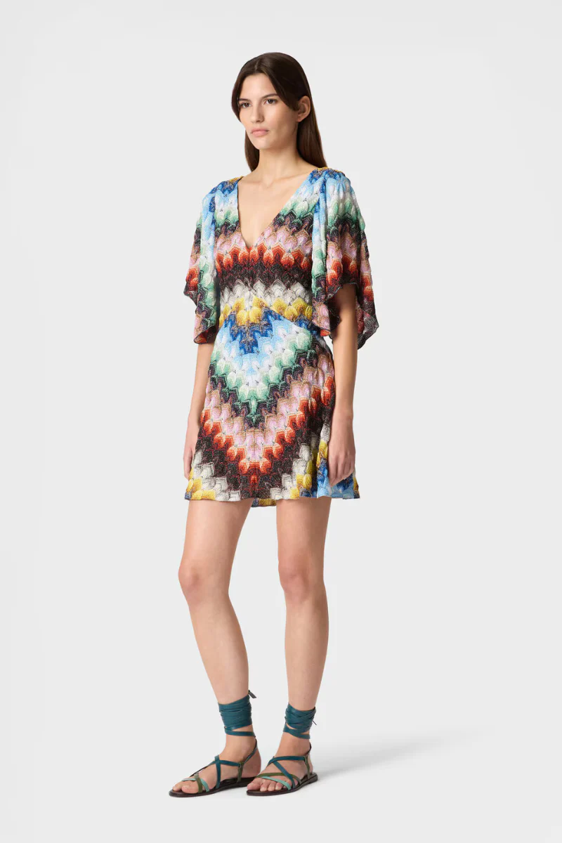 Lamé Raschel Lace Dress - Image 2