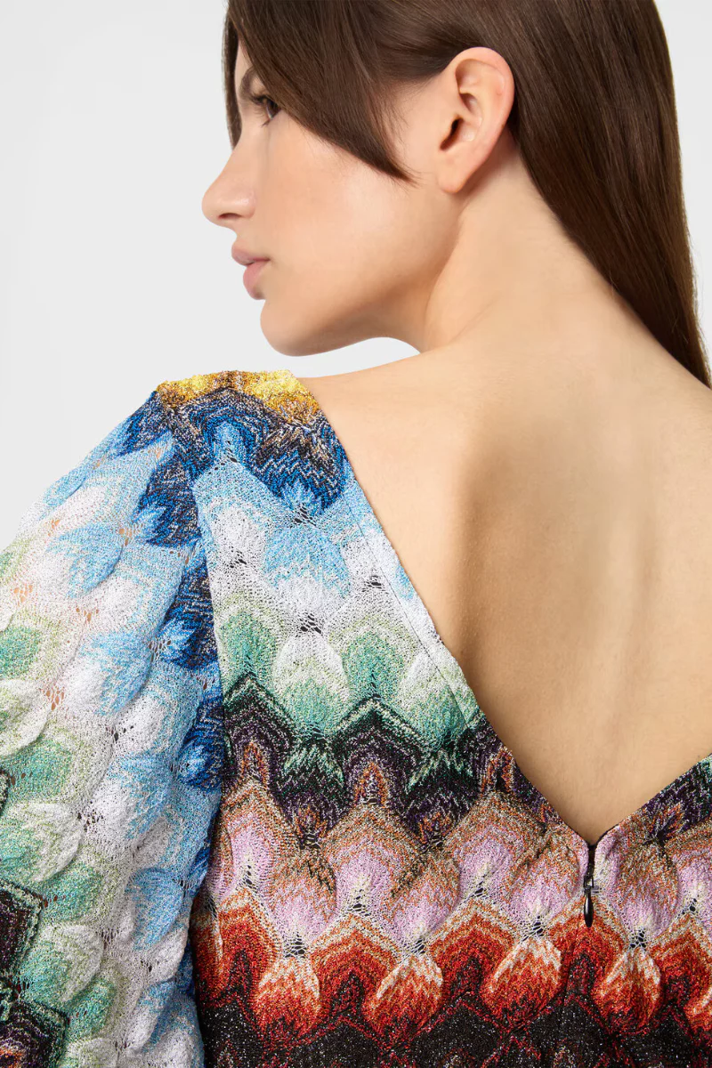 Lamé Raschel Lace Dress - Image 5