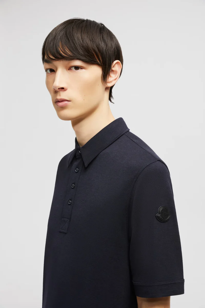 Leather Logo Patch Polo - Image 3