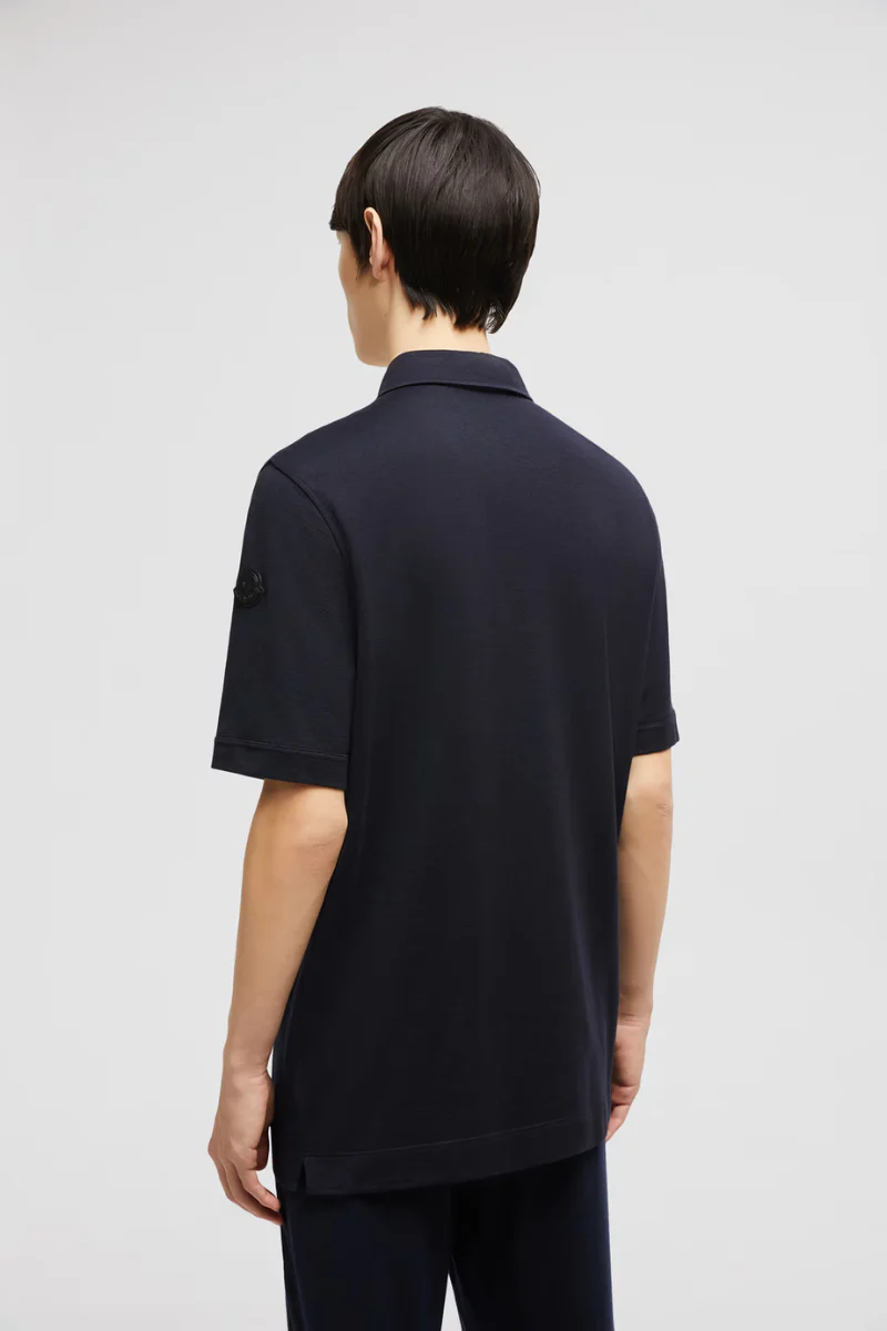 Leather Logo Patch Polo - Image 4