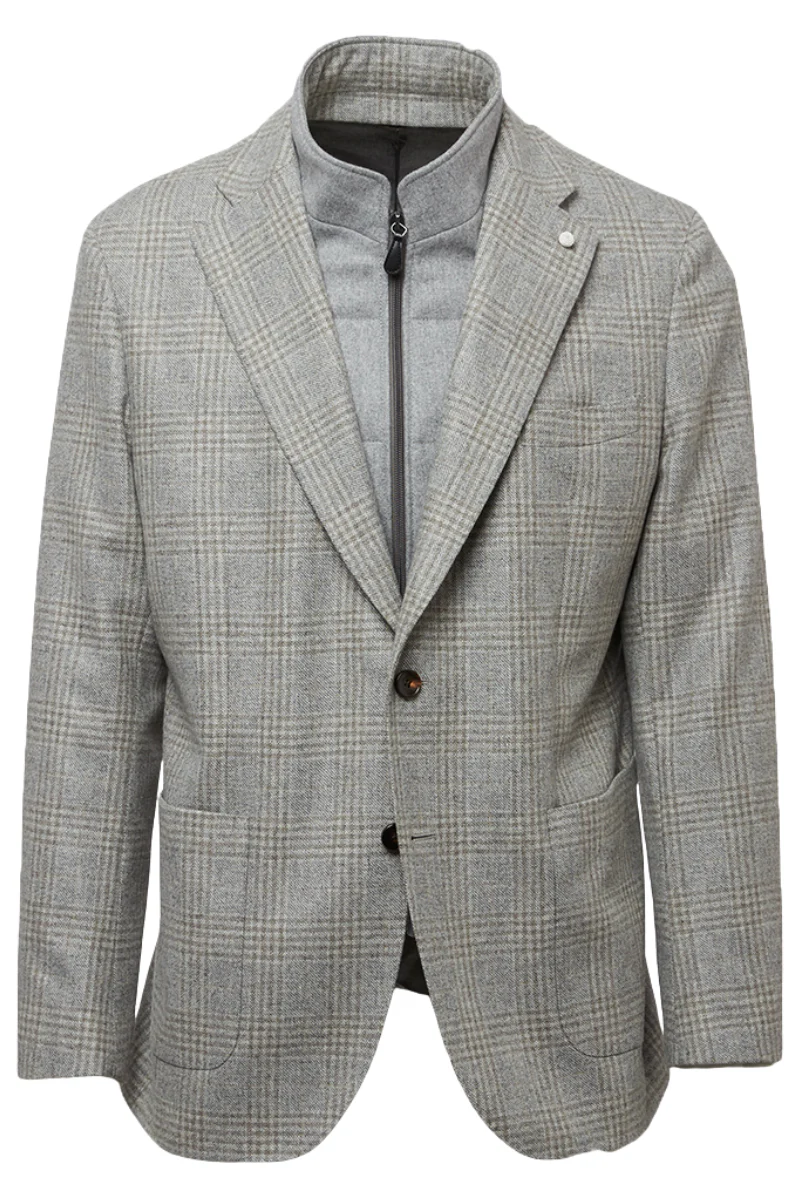Plaid Convertible Jacket