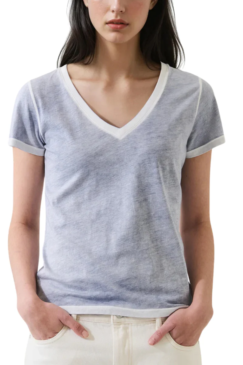 Reverse Spray V-Neck T-Shirt - Image 3