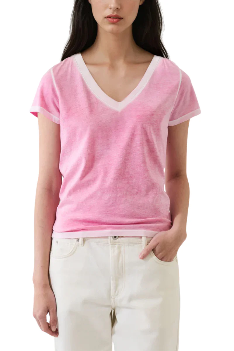 Reverse Spray V-Neck T-Shirt - Image 5