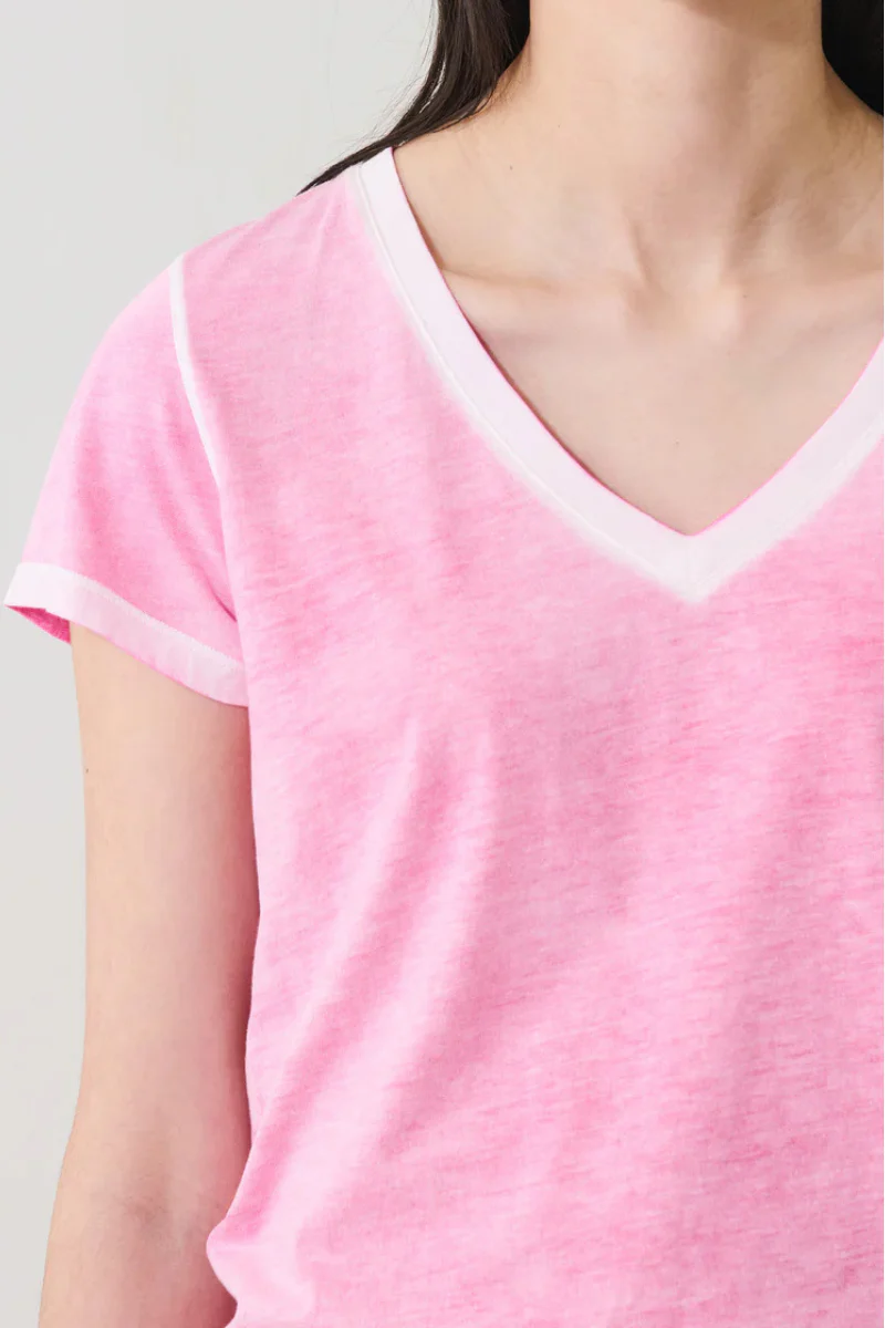 Reverse Spray V-Neck T-Shirt - Image 6