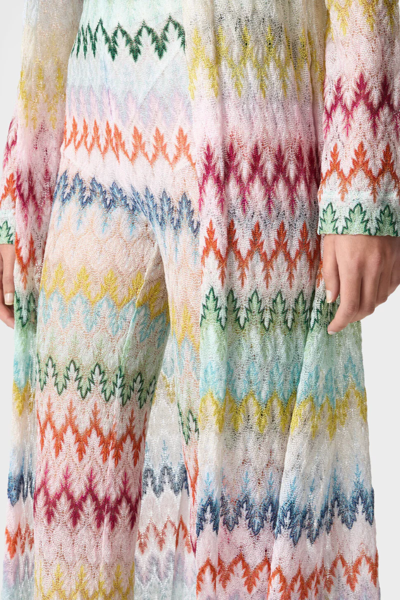 Long Zig Zag Lace Cardigan - Image 3