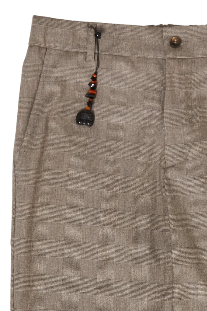 Magnifico Drawstring Plaid Pants - Image 2