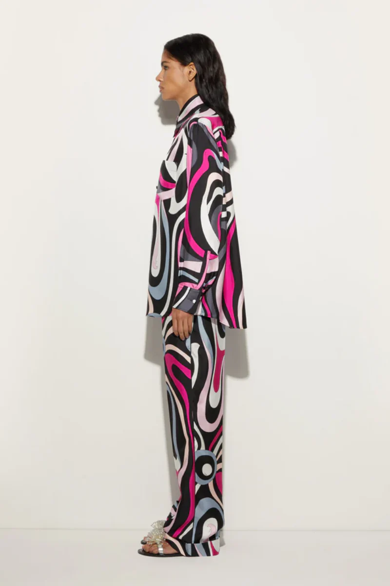 Marmo Print Straight Pants - Image 3